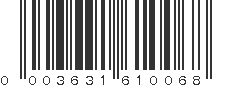 UPC 003631610068