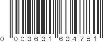 UPC 003631634781