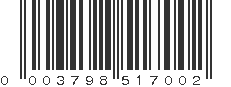 UPC 003798517002