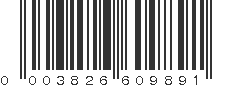 UPC 003826609891