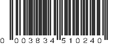 UPC 003834510240