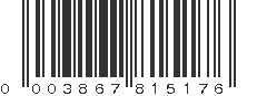 UPC 003867815176