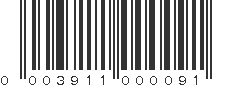 UPC 003911000091