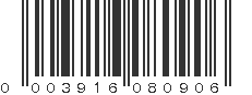 UPC 003916080906