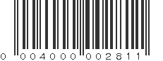 UPC 004000002811