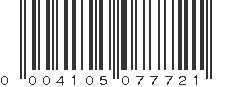 UPC 004105077721