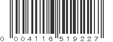 UPC 004116519227