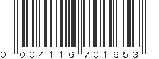 UPC 004116701653