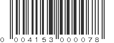 UPC 004153000078