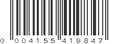 UPC 004155419847