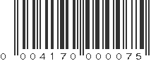 UPC 004170000075