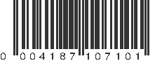 UPC 004187107101