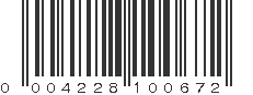 UPC 004228100672