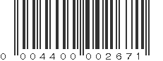 UPC 004400002671