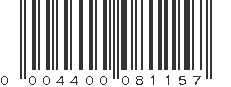 UPC 004400081157