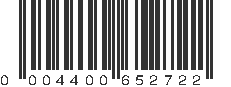 UPC 004400652722