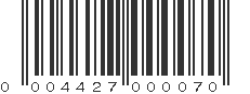 UPC 004427000070