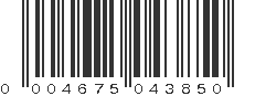 UPC 004675043850