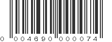 UPC 004690000074