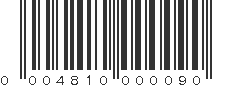 UPC 004810000090