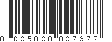 UPC 005000007677