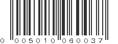 UPC 005010060037