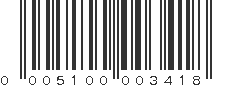 UPC 005100003418