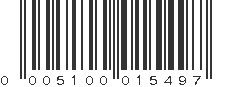 UPC 005100015497