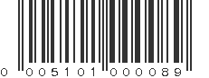 UPC 005101000089