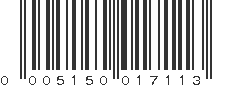 UPC 005150017113