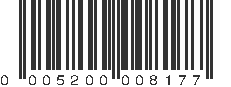 UPC 005200008177