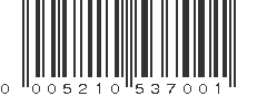 UPC 005210537001