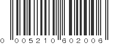 UPC 005210602006