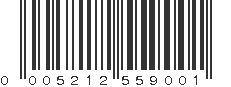 UPC 005212559001