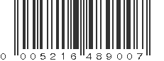 UPC 005216489007