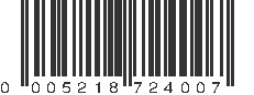 UPC 005218724007