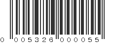 UPC 005326000055