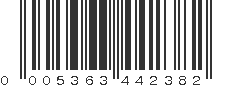 UPC 005363442382