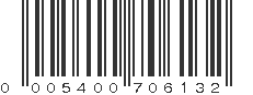 UPC 005400706132