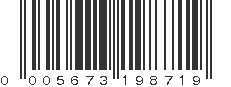 UPC 005673198719