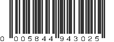 UPC 005844943023