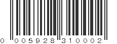 UPC 005928310002