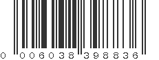 UPC 006038398836