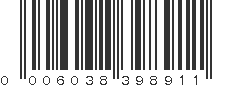 UPC 006038398911