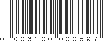 UPC 006100003897