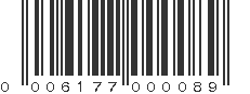 UPC 006177000089