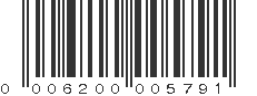 UPC 006200005791