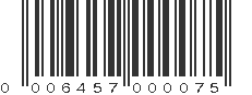 UPC 006457000075