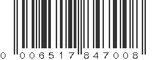 UPC 006517847008