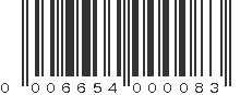 UPC 006654000083